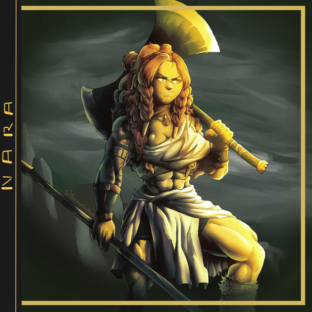 TTRPG Barbarian Character Art