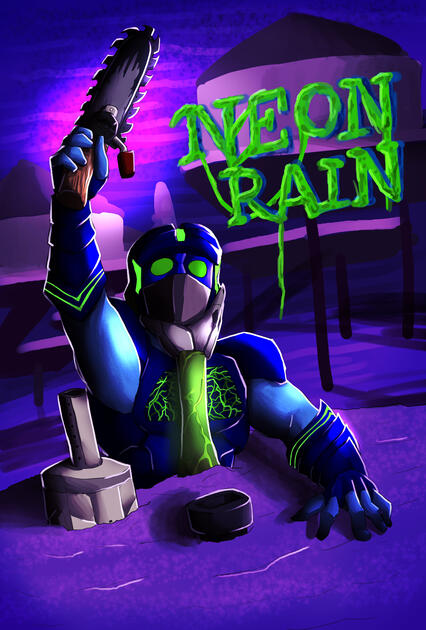 Neon Rain Steam Cover Art 2