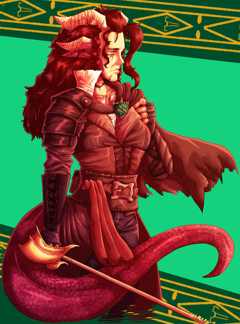 Warlock Half-Dragonborn
